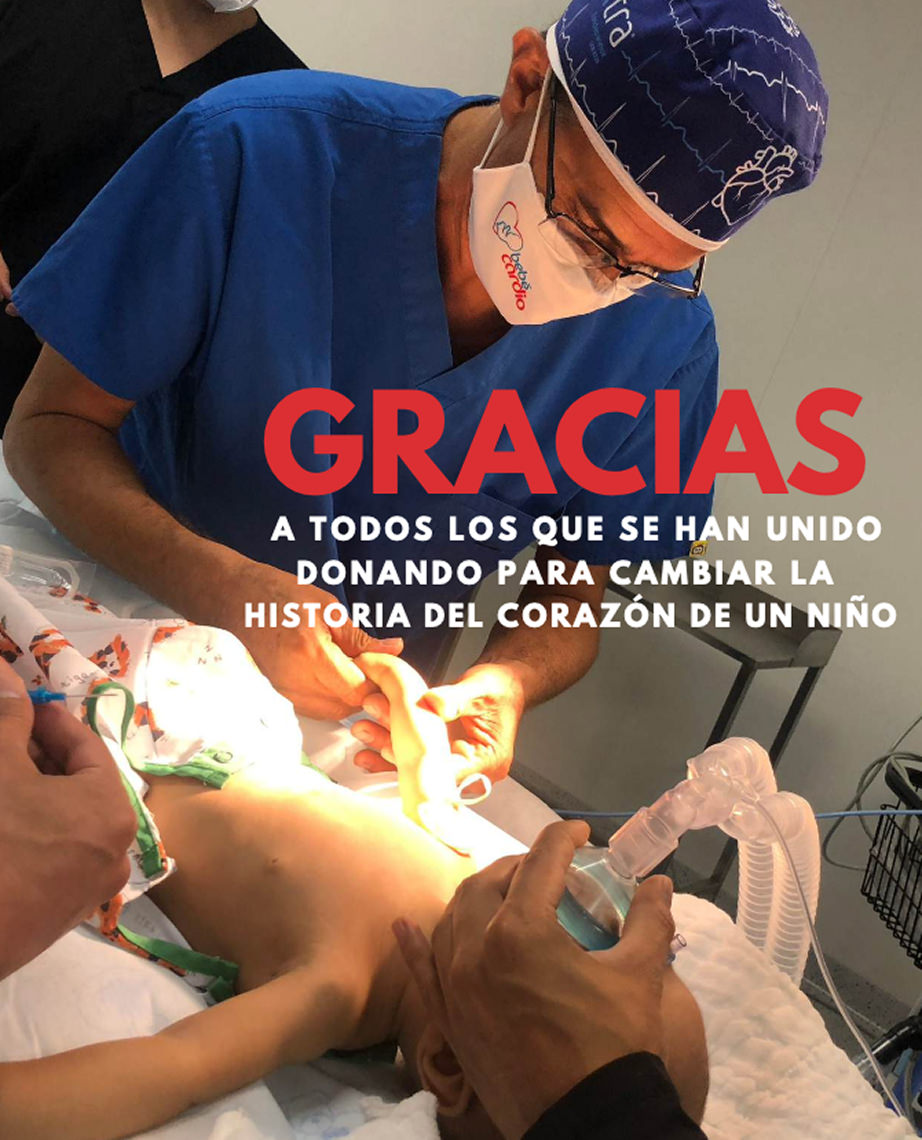 Gracias a todos los que se han unido donando para cambiar la historia del corazón de un niño